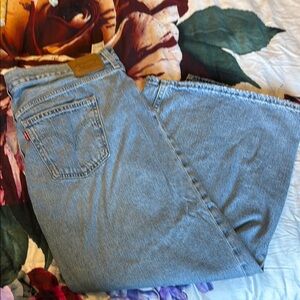 Levi's Light Blue Maxi Skirt